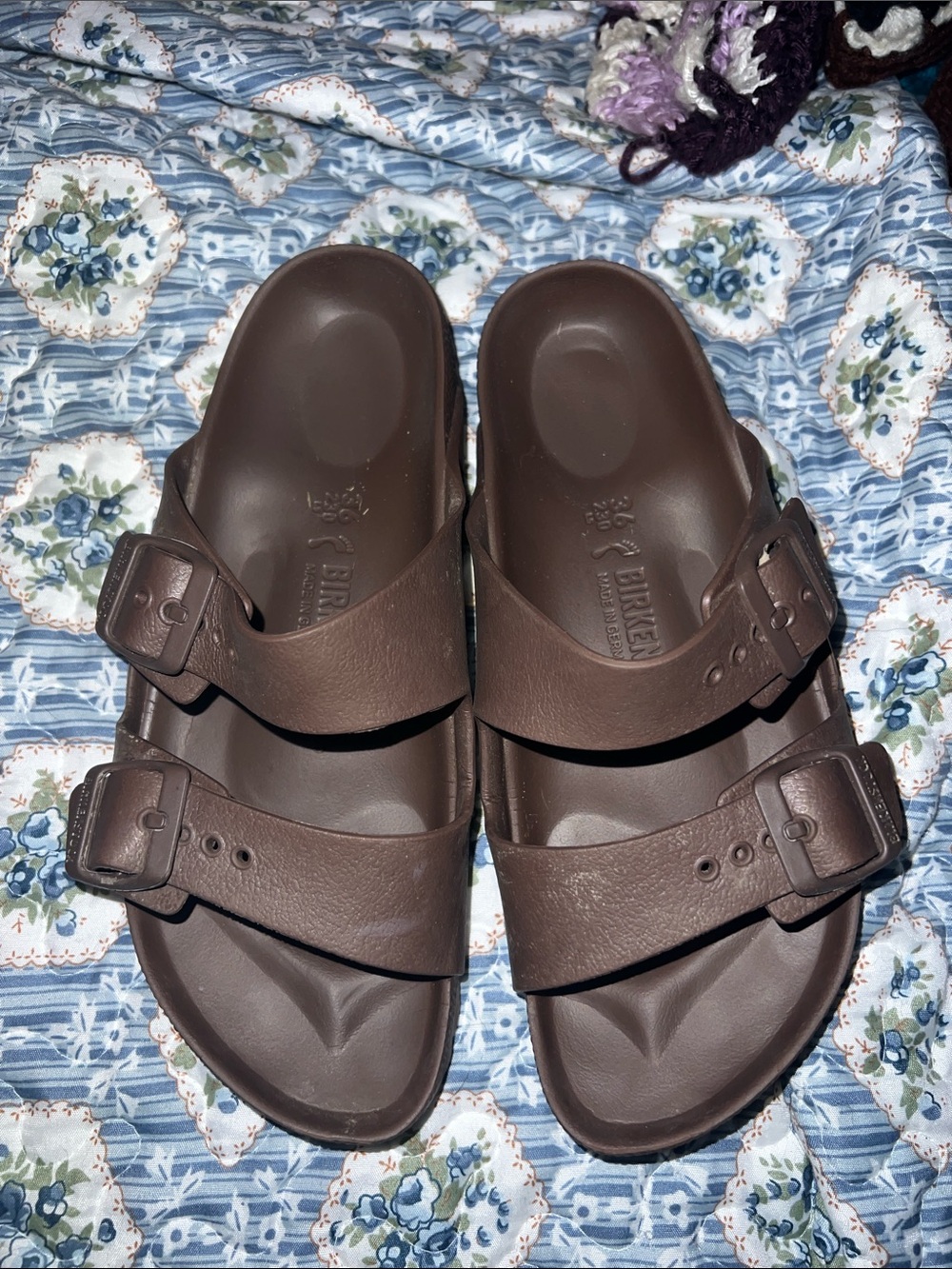 Birkenstock Arizona Two-Strap Sandals in Brown